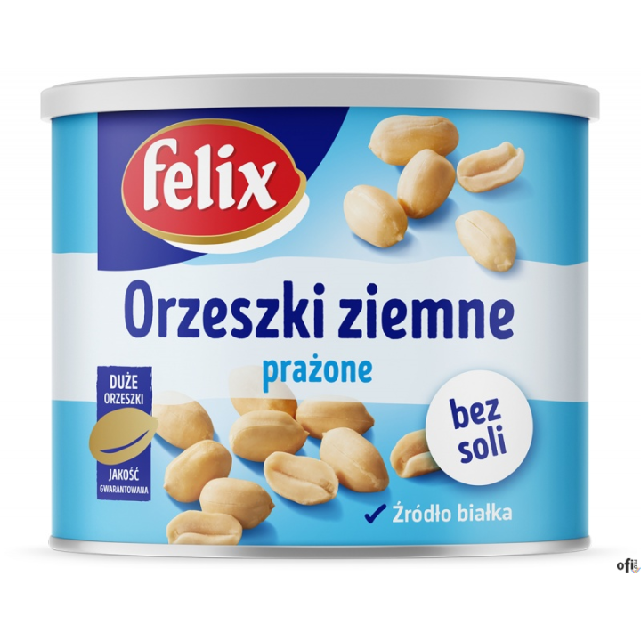 Orzeszki ziemne prażone bez soli FELIX 140g puszka