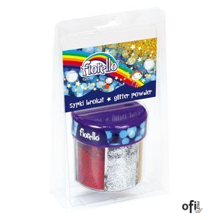 Sypki brokat FIORELLO GR-B60 6 kolorów x60g w słoiczku 170-2234