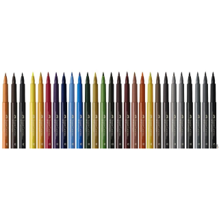 Pisak artystyczny Faber-Castell Pitt Artist Pen z końcówką pędzelkową B w kolorze 170 (May green). To połączenie zalet tradycyjn