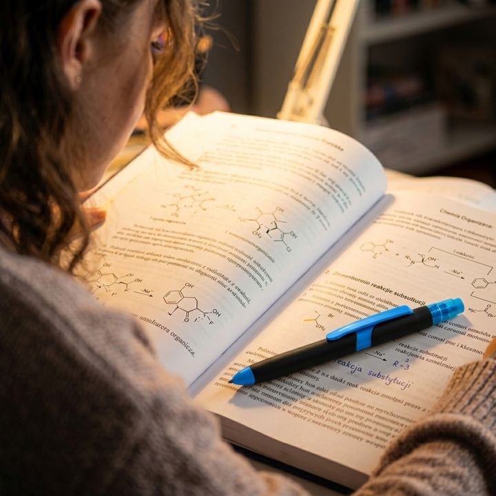 Długopis plastikowy z zakreślaczem touch pen EMMETT