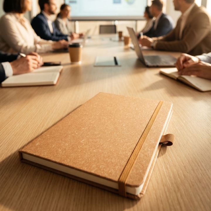 Notatnik A5 w kropki z papieru z recyklingu AGNESE