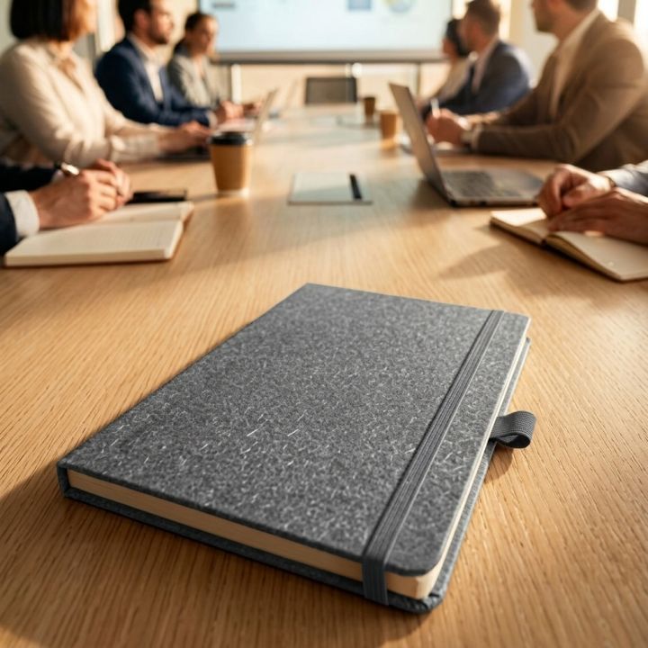 Notatnik A5 w kropki z papieru z recyklingu AGNESE