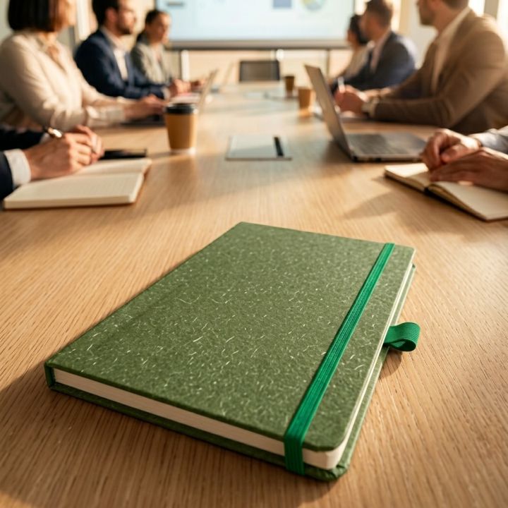 Notatnik A5 w kropki z papieru z recyklingu AGNESE