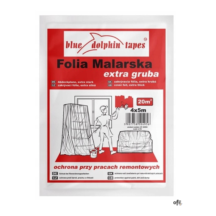Folia malarska 20m 4x5m FOL-MALHD 4/5