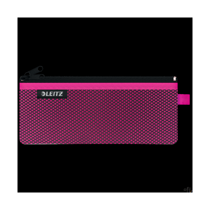 Koszulka z suwakiem z dwoma przegródkami Leitz WOW, rozmiar M, różowa 40120023