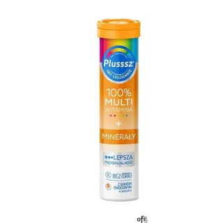 Plusssz 100% Multiwitamina + Minerały tabletki musujące (20)