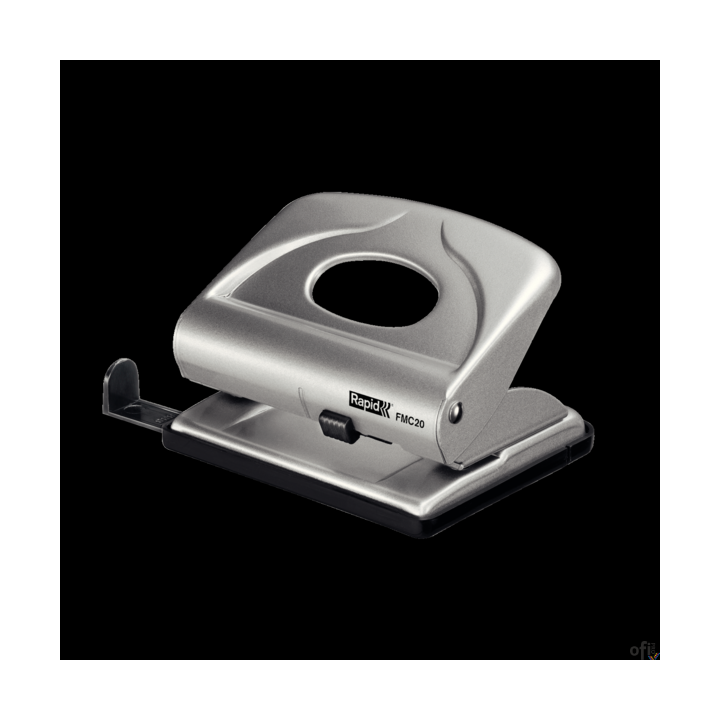 Dziurkacz mały metalowy FMC20 RAPID srebrny 20 kartek 21835402