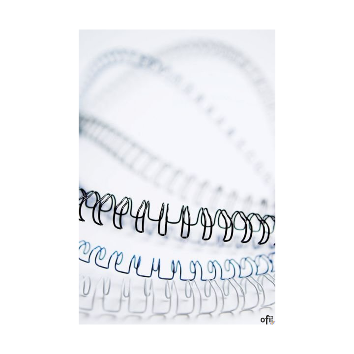 Grzbiety drutowe biale 12mm (100szt) 53270 FELLOWES (81-100 kartek) 1/2" skok 3:1