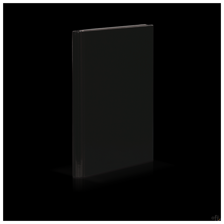 Teczka skrzydłowa z rzepem CARIBIC 4cm czarna VAUPE, 340/02