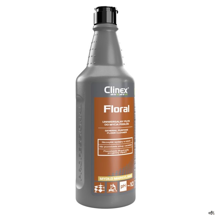CLINEX Płyn uniwersalny Floral, do mycia podłóg, mydło marsylskie, 1l, CL77925
