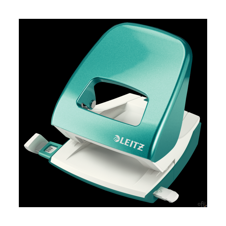 Dziurkacz 5008 LEITZ turkusowy 30 kartek duży metalowy 50081051