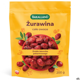 Żurawina 200g BAKALLAND