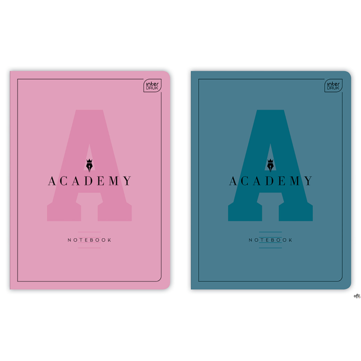 Zeszyt A4, 60 kartek, linia, Academy Hybrid, Interdruk