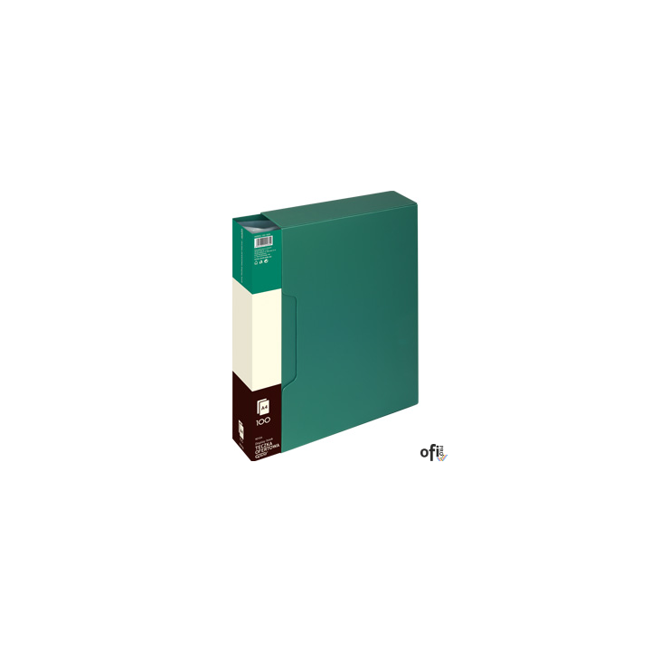Teczka ofertowa 9010A, zielony, 100 koszulek GRAND 120-1829
