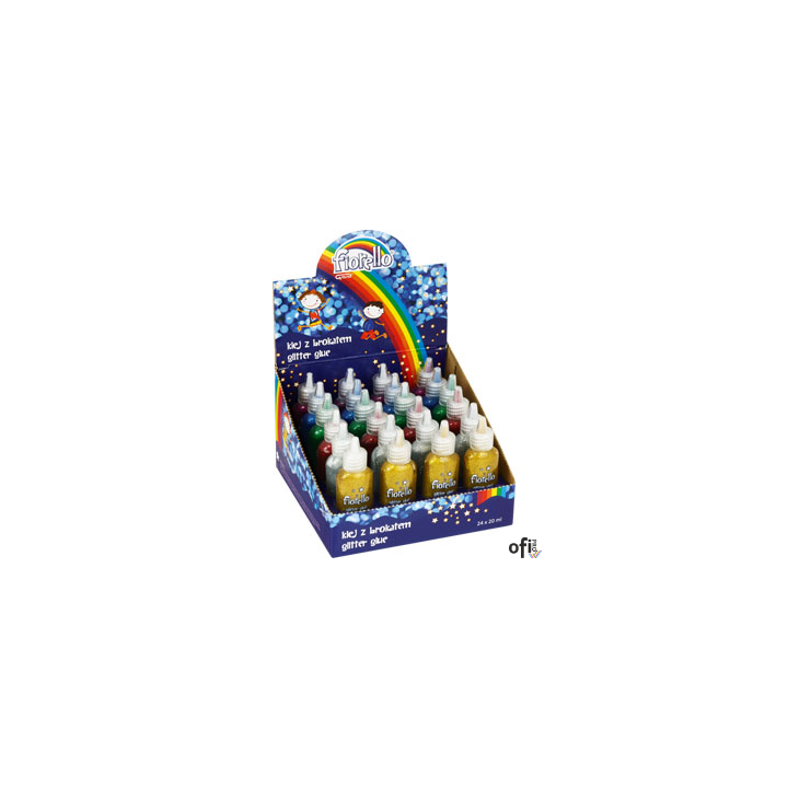 Klej brokatowy FIORELLO GR-BK20 (mix kolor 24szt) 170-2228