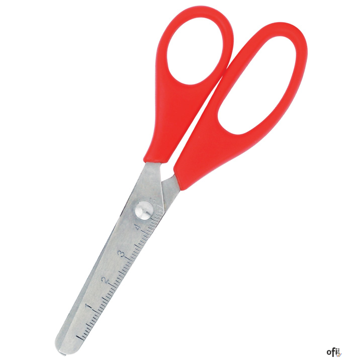 Nożyczki szkolne GR-1507 / Y51036, mix kolorów, z linijką 13cm GRAND 130-1664