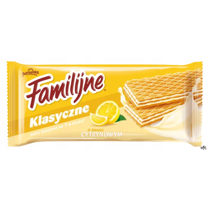 Wafle FAMILIJNE Cytrynowe 180g JUTRZENKA