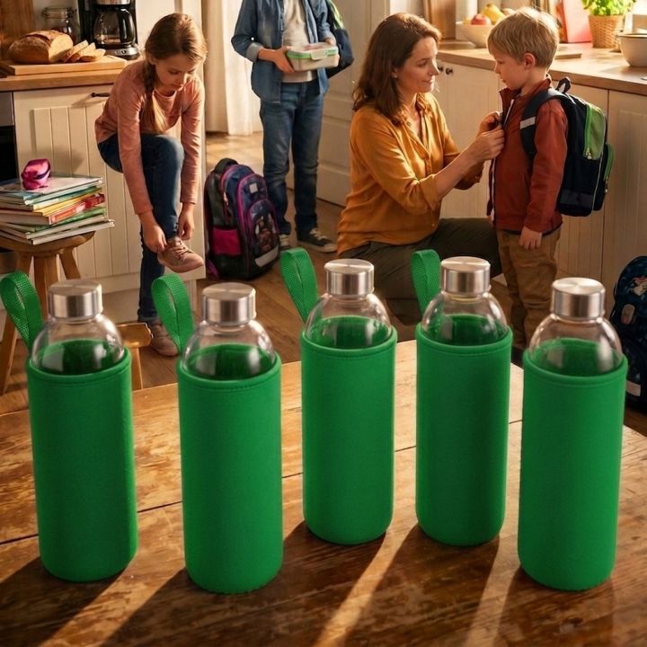 Butelka szklana z pokrowcem 1000 ml JESSICA