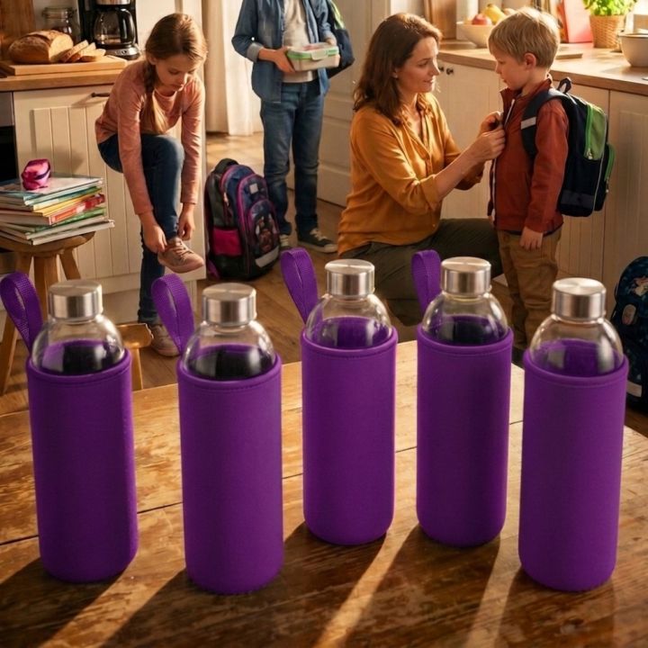 Butelka szklana z pokrowcem 1000 ml JESSICA