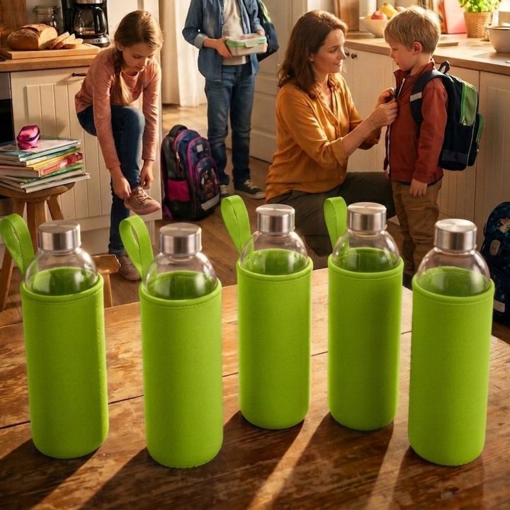 Butelka szklana z pokrowcem 1000 ml JESSICA