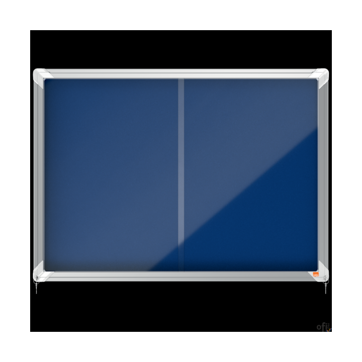 Gablota filcowa Nobo Premium Plus 8xA4, niebieska (drzwiczki przesówne) 1902565