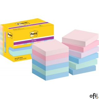 Karteczki POST-IT Super Sticky, 47,6X47,6mm, 12x90 kart., Soulful, 4064035065706 SALE