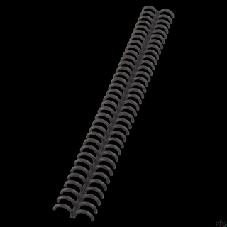 Grzbiety GBC do oprawy Click A4 34R 12mm czarne 388064E