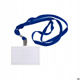 Identyfikator z niebieską taśmą 88*55 DONAU 8347001PL-10