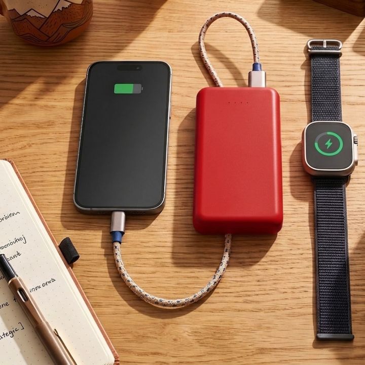 Power bank z ABS z recyklingu 10000 mAh PRESTON