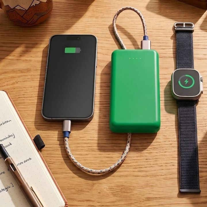 Power bank z ABS z recyklingu 10000 mAh PRESTON