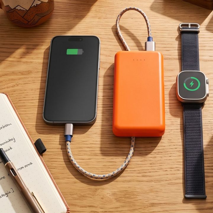 Power bank z ABS z recyklingu 10000 mAh PRESTON