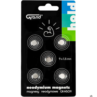 Magnes neodymowy GR-N509 9mm, 5 sztuk GRAND 130-1967