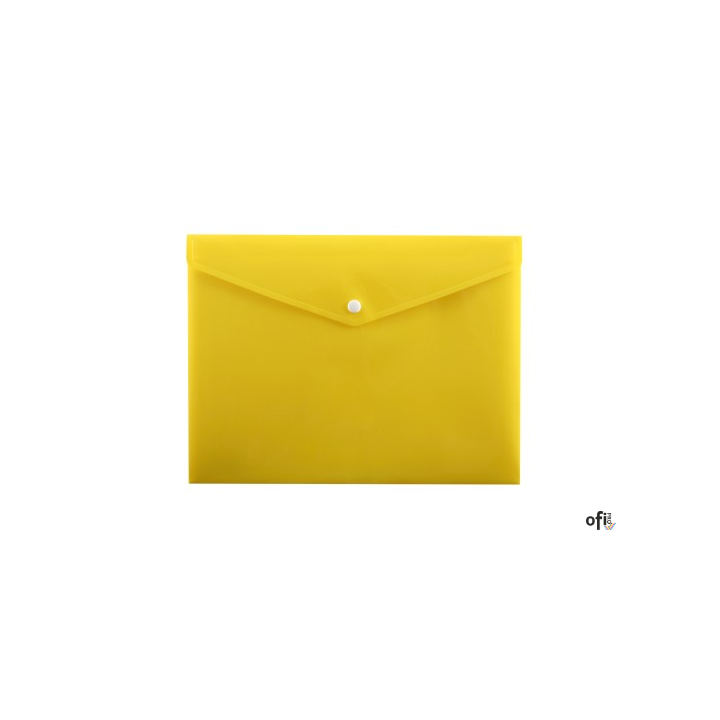 Teczka A4 kopertowa na zatrzask żółta PP-113 TT7592/7941