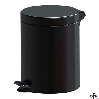 Kosz na śmieci ALDA FREEDOM FRESH, 5l, stal powlekana organicznie, czarny AF611A-05