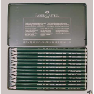 Ołówek CASTELL 9000 DESIGN SET 12 sztuk 119064  FABER CASTEL