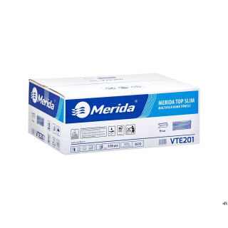 Ręczniki papierowe MERIDA TOP SLIM, białe, dwuwarstwowe, 3150 szt. VTE201 SALE HIGIENA