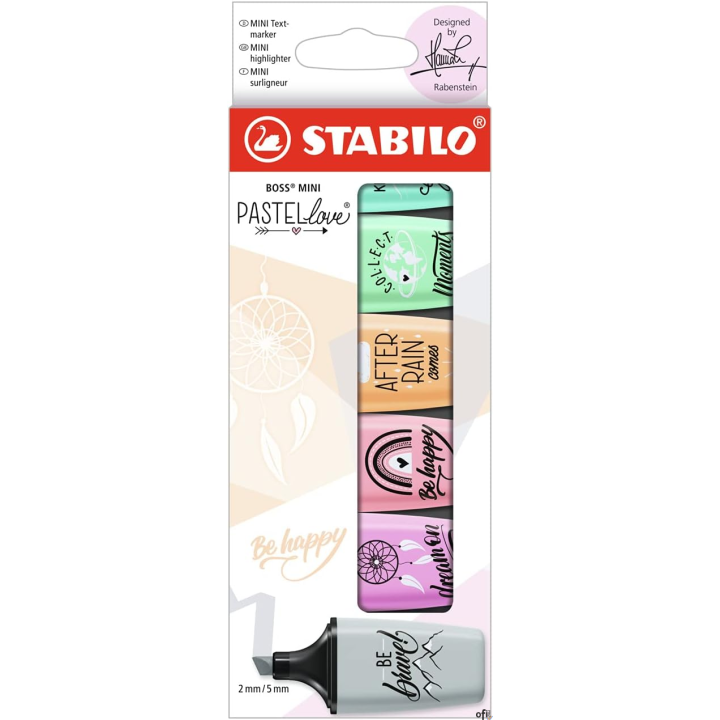 Zakreślacz_Stabilo BOSS MINI PASTELLOVE 6szt. 07/06-29