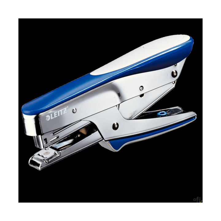 Zszywacz nożycowy metaliczny niebieski (No 10) 15 kartek 55450033 LEITZ