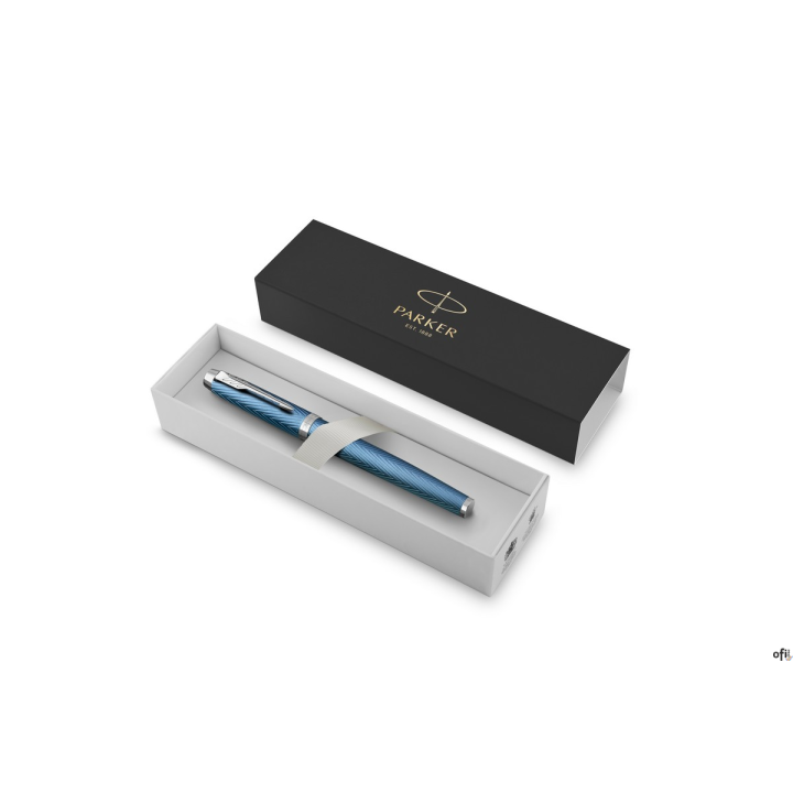 Pióro wieczne (F) PARKER IM PREMIUM BLUE GREY CT 2143651, giftbox PARKER SALE