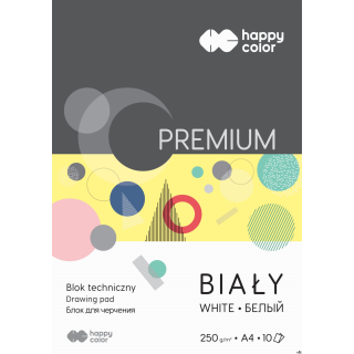 Seria bloków z najgrubszym papierem. Wysokiej jakości śnieżnobiały papier 250g dzięki gładzonej powierzchni idealny do precyzyjn