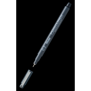Cienkopis kalibrowany POINTLINER czarny 0,2 mm S20P-2A SALE