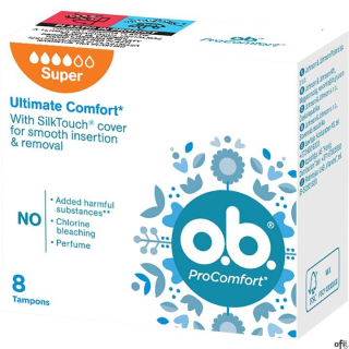 Tampony OB Procomfort Super, 8 szt. 34565