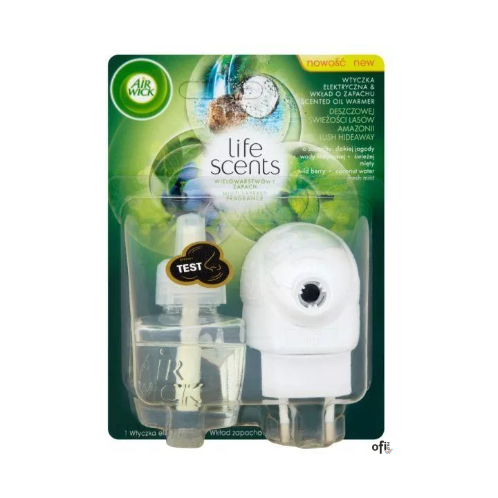 AIR WICK odświeżacz Elektryczny komplet 19ml Deszczowa Świeżość Lasów Amazonii 05499