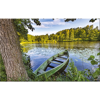 Kalendarz Trójdzielny z główką (T02) JEZIORO - granat 2024 TELEGRAPH