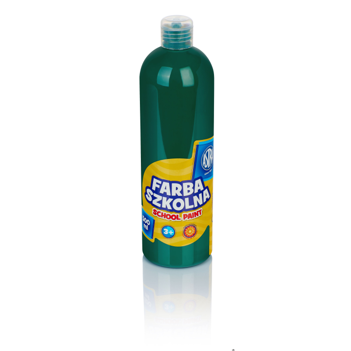 Farba szkolna Astra 500 ml - zielona ciemna, 301109005