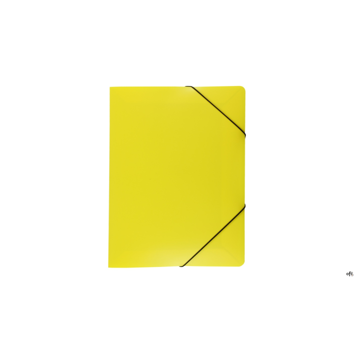 Teczka A4 z gumką-szeroka kolor żółty PP TG-02-04 BIURFOL
