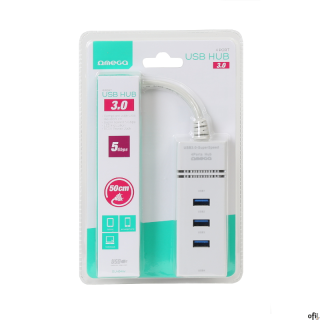 Rozdzielacz portów USB 3.0Rozbudowa komputera o 4 porty USB 3.0 Super Speed o prędkości do 5 GbpsDługi kabel połączeniowy - 50cm