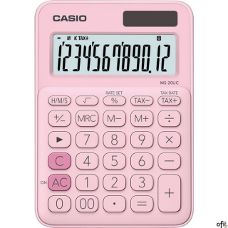 Kalkulator CASIO MS-20UC-PK BOX rózowy