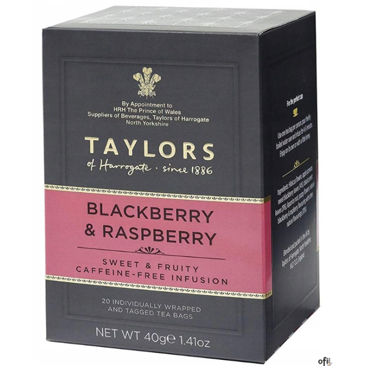 Herbata Jeżyna i Malina 40 g w torebkach TAYLORS (op. 6szt.)