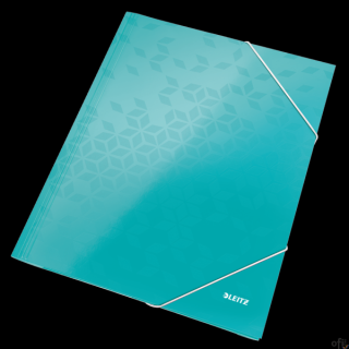 Teczka kartonowa z gumką WOW Leitz__laminowana powierzchnia nadaje jej błyszczący wygląd i zapewnia wysoką jakość__paleta promie